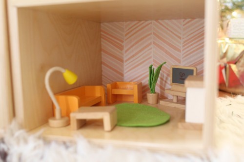 Handmade Wooden Dollhouse | PepperDesignBlog.com