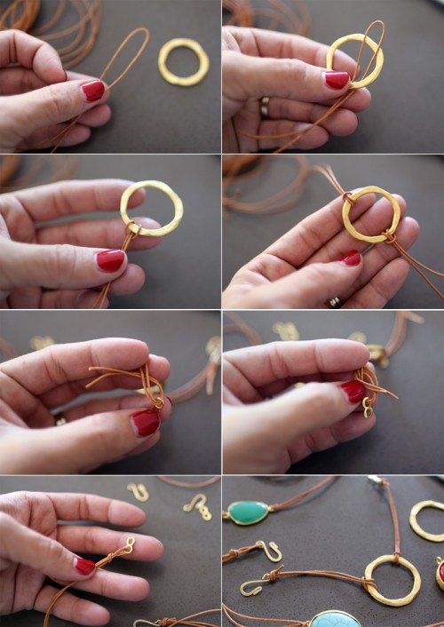 Handmade Gifts: Two Step Leather Bracelets | PepperDesignBlog.com