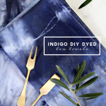 Handmade Gift: Indigo Hand Dyed Flour Sack Towels