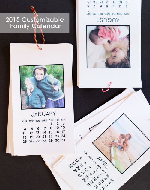 2015 Family Calendar | PepperDesignBlog.com