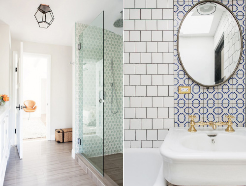 Master Bath & Bedroom: Cement Tile - Pepper Design Blog