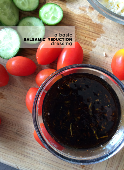 Honey & Rosemary Balsamic Reduction Dressing | PepperDesignBlog.com