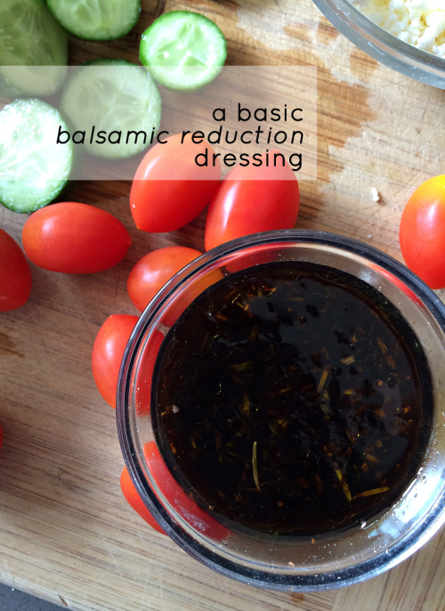Honey & Rosemary Balsamic Reduction Dressing | PepperDesignBlog.com