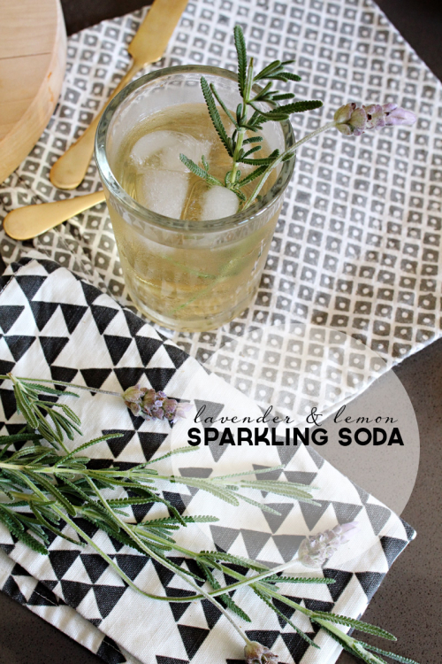Lavender & Lemon Sparkling Soda | PepperDesignBlog.com