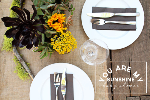 You Are My Sunshine Baby Shower | PepperDesignBlog.com