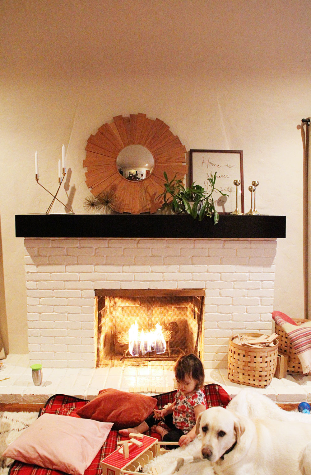 A Warm Cozy Fireplace Update Pepper Design Blog   2016 12 2pinemountainlog1b 1000 